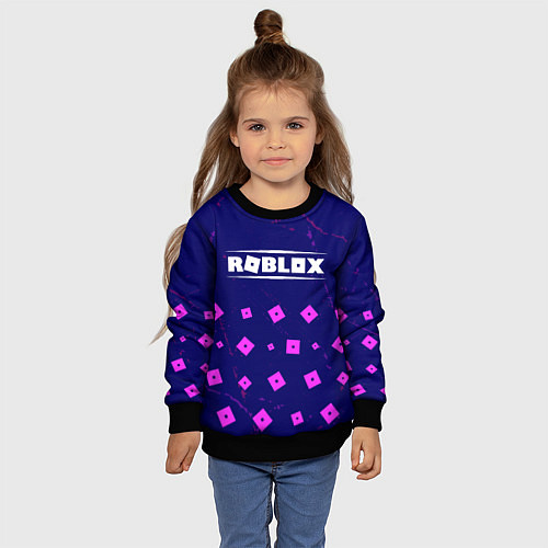 Детский свитшот ROBLOX Гранж / 3D-Черный – фото 4
