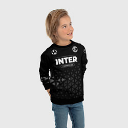 Свитшот детский Inter Форма Champions, цвет: 3D-черный — фото 2
