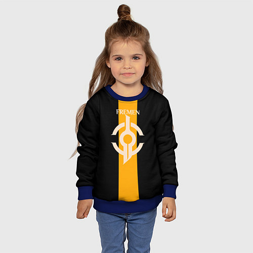 Детский свитшот Dune: Spice Wars раса Fremen / 3D-Синий – фото 4