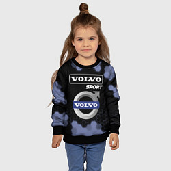 Свитшот детский VOLVO Sport Соты, цвет: 3D-черный — фото 2