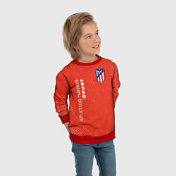 Свитшот детский АТЛЕТИКО Atletico Madrid Sport Гранж, цвет: 3D-красный — фото 2