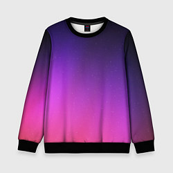 Свитшот детский Розовофиолетовый градиент, цвет: 3D-черный