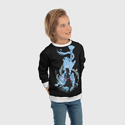 Свитшот детский AYAKA GENSHIN IMPACT, цвет: 3D-белый — фото 2