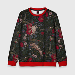 Свитшот детский Ботаника, цвет: 3D-красный