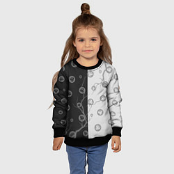Свитшот детский RUSSIA - ГЕРБ - Молнии, цвет: 3D-черный — фото 2
