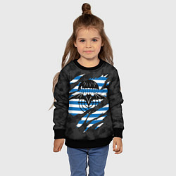 Свитшот детский СПЕЦНАЗ ГРУ ВДВ, цвет: 3D-черный — фото 2