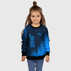 Свитшот детский SUBARU STI Абстракция, цвет: 3D-черный — фото 2