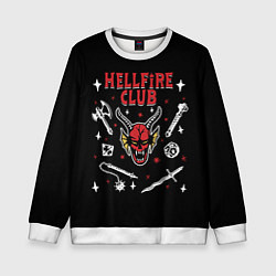 Свитшот детский HELLFIRE CLUB STRANGER THINGS, цвет: 3D-белый