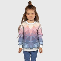 Свитшот детский Полигональная свежесть 2022, цвет: 3D-белый — фото 2
