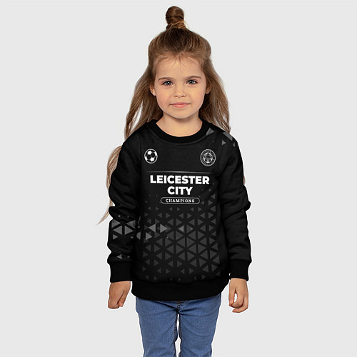 Детский свитшот Leicester City Champions Uniform / 3D-Черный – фото 4