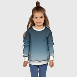 Свитшот детский GRADIENT shades of blue, цвет: 3D-белый — фото 2