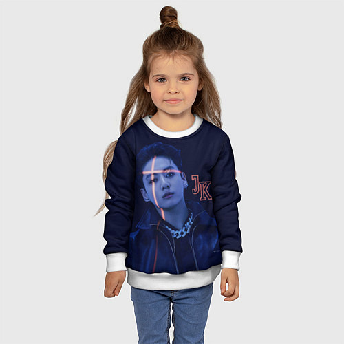 Детский свитшот JUNGKOOK PROOF BTS / 3D-Белый – фото 4