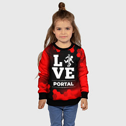 Свитшот детский Portal Love Классика, цвет: 3D-черный — фото 2