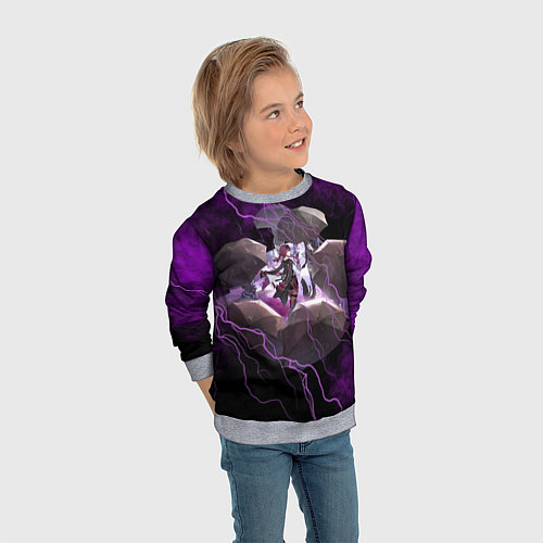 Детский свитшот Кафка Honkai star rail / 3D-Меланж – фото 3