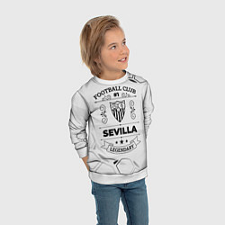 Свитшот детский Sevilla Football Club Number 1 Legendary, цвет: 3D-белый — фото 2