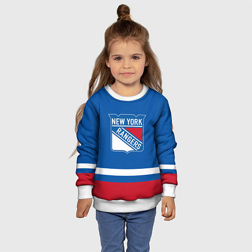 Детский свитшот New York Rangers Панарин / 3D-Белый – фото 4