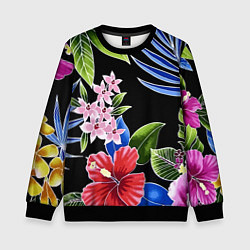 Детский свитшот Floral vanguard composition Летняя ночь Fashion tr