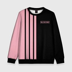 Свитшот детский BLACKPINK HALF BLACK-PINK MINI LOGO, цвет: 3D-черный