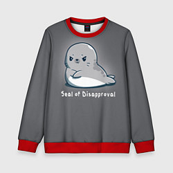 Свитшот детский Seal of Disapproval, цвет: 3D-красный