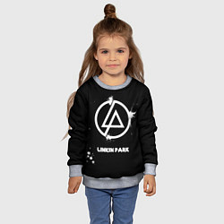Свитшот детский Linkin Park логотип краской, цвет: 3D-меланж — фото 2