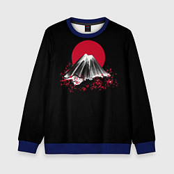 Детский свитшот Гора Фудзи Цветение сакуры