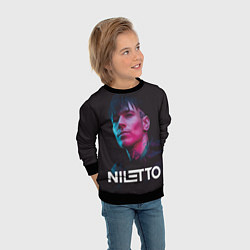 Свитшот детский Нилетто - портрет, цвет: 3D-черный — фото 2