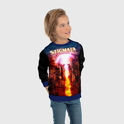 Свитшот детский Stigmata альбом, цвет: 3D-синий — фото 2