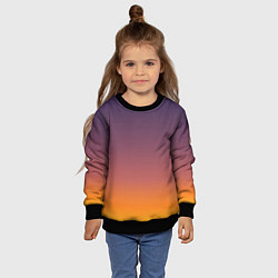 Свитшот детский Sunset Gradient, цвет: 3D-черный — фото 2