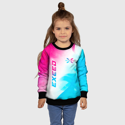 Детский свитшот Exeed Neon Gradient / 3D-Черный – фото 4