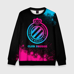 Свитшот детский Club Brugge Neon Gradient, цвет: 3D-черный