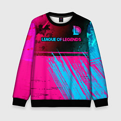 Детский свитшот League of Legends Neon Gradient