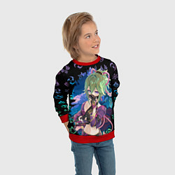 Свитшот детский Куки Синобу Геншин Импакт, цвет: 3D-красный — фото 2