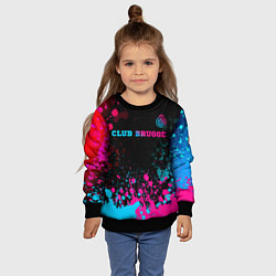 Свитшот детский Club Brugge Neon Gradient - FS, цвет: 3D-черный — фото 2