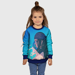 Свитшот детский Красотка Аспира Golden Kamuy, цвет: 3D-синий — фото 2