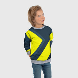 Свитшот детский Геометрическая Стрелка, цвет: 3D-меланж — фото 2