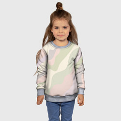 Свитшот детский Произвольные цветные полосы colored stripes, цвет: 3D-меланж — фото 2