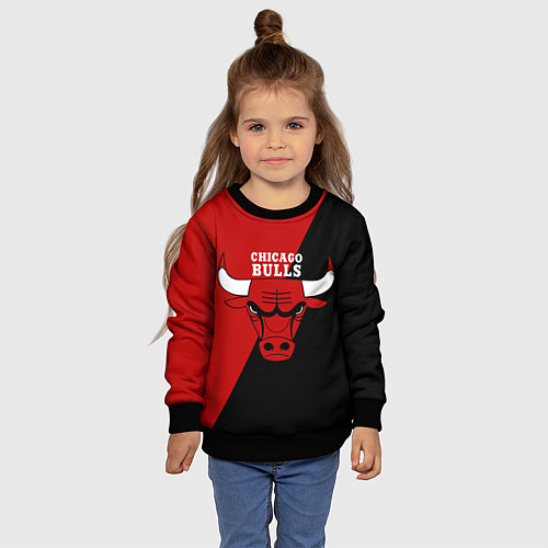 Детский свитшот Chicago Bulls NBA / 3D-Черный – фото 4