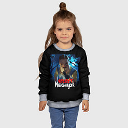 Свитшот детский Secret Neighbor, цвет: 3D-меланж — фото 2