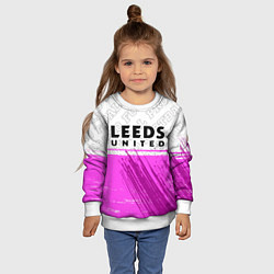 Свитшот детский Leeds United Pro Football, цвет: 3D-белый — фото 2