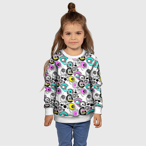 Детский свитшот Sport and fitness / 3D-Белый – фото 4