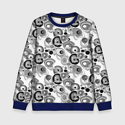 Детский свитшот Black and white sport pattern