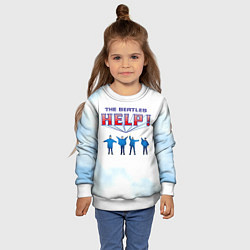Свитшот детский The Beatles Help!, цвет: 3D-белый — фото 2