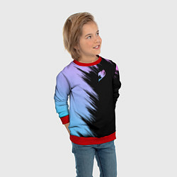 Свитшот детский Хвост феи - neon, цвет: 3D-красный — фото 2