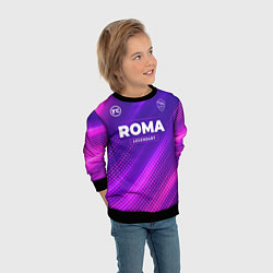 Свитшот детский Roma Legendary Sport Grunge, цвет: 3D-черный — фото 2