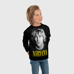 Свитшот детский Nirvana - Kurt Donald Cobain, цвет: 3D-черный — фото 2