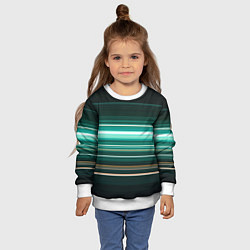 Свитшот детский Градиент фейерверк, цвет: 3D-белый — фото 2