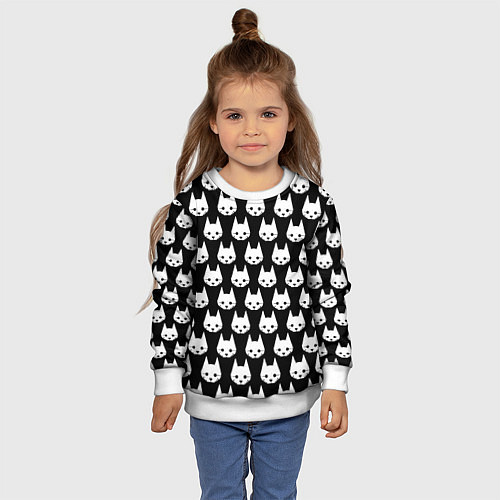 Детский свитшот Stray Pattern / 3D-Белый – фото 4