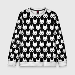 Свитшот детский Stray Pattern, цвет: 3D-белый