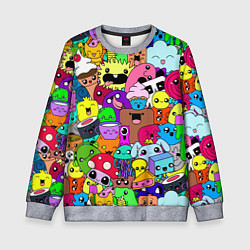 Свитшот детский Монстрики Nastiprazdnik, цвет: 3D-меланж