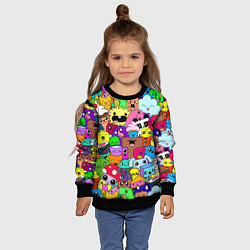 Свитшот детский Монстрики Nastiprazdnik, цвет: 3D-черный — фото 2